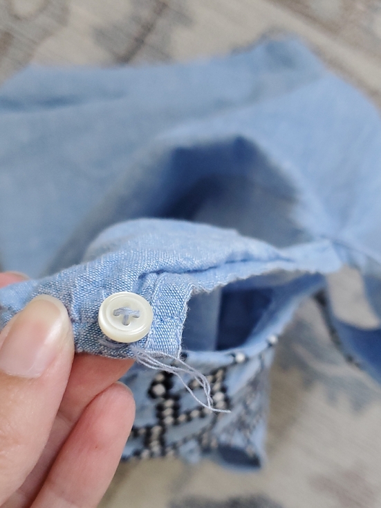 J. Crew Linen Cotton Embroidered Shift Tank Sz00 - Picture 2 of 10